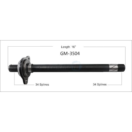 Surtrack Axle Cv Axle Shaft, GM-3504 GM-3504